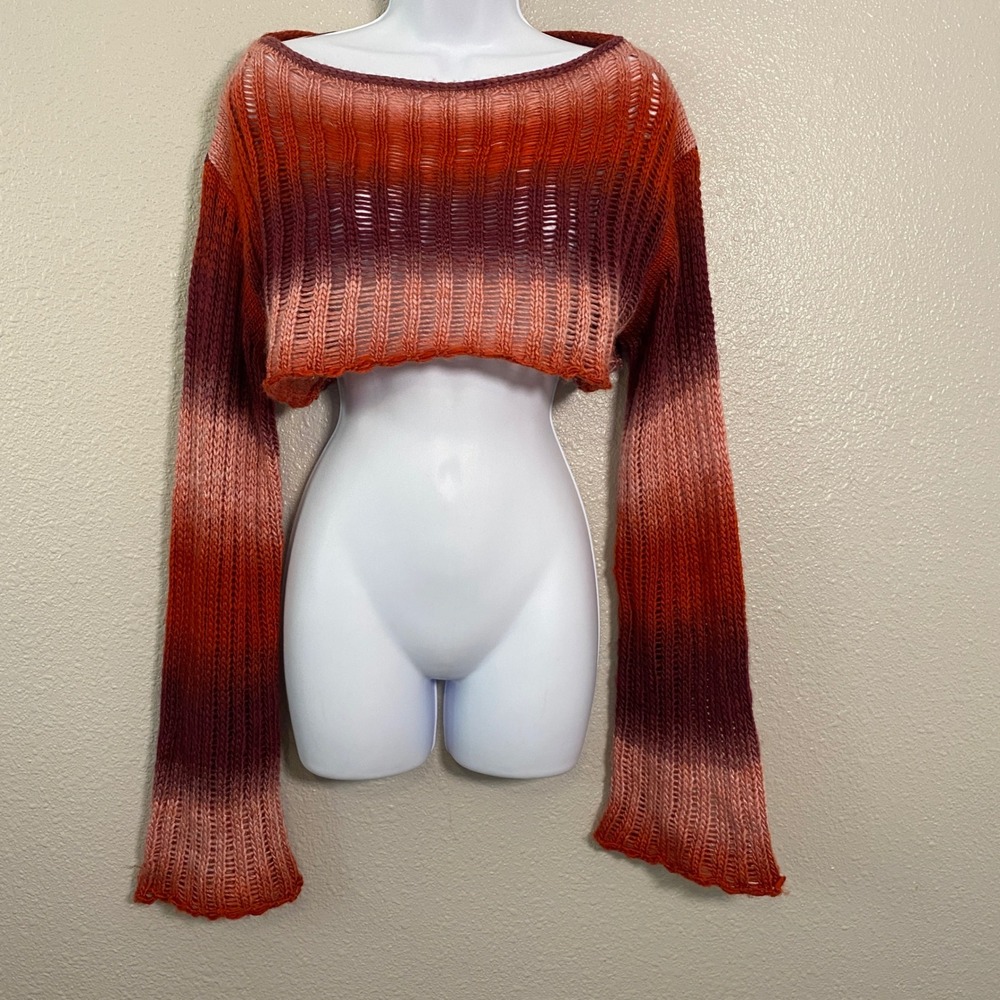 Urban Outfitters Ladder-Knit Shrug Sweater Medium Boho Fairy Grunge Autumn Fall